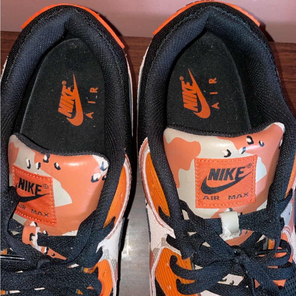 Nike Men’s Sneakers - Orange, Black, and Tan - Picture 5 of 8